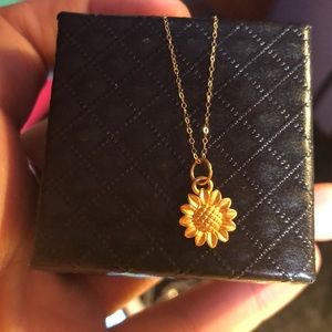 24K Pendant with 18K Necklace